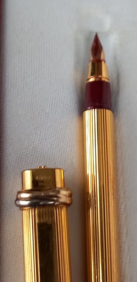 Cartier Paris GoldPlated Fountain Pen  Serial No.61766