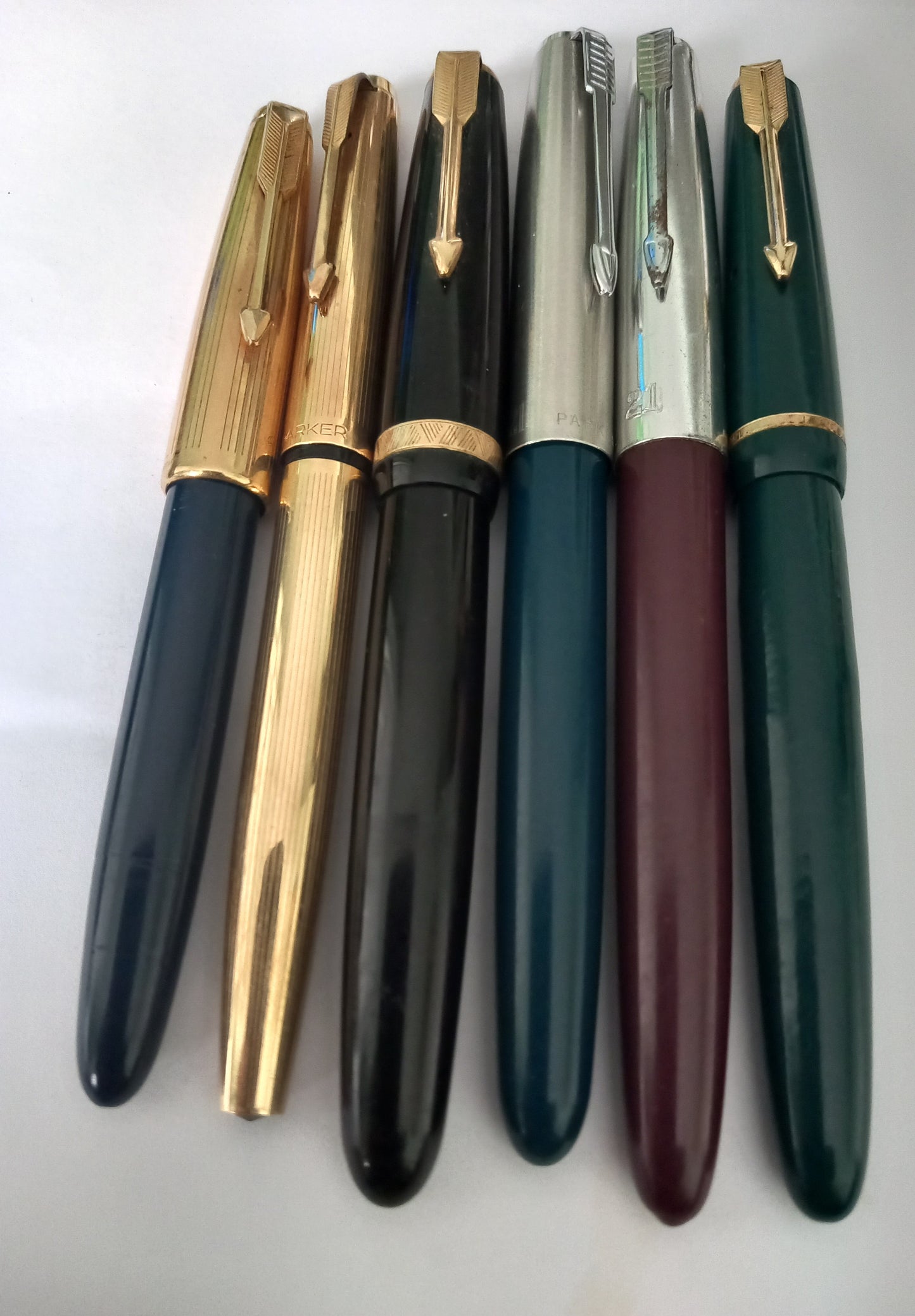 Parker Duofold,21,Junior ,and 2 x France Made Fountain Pens.
