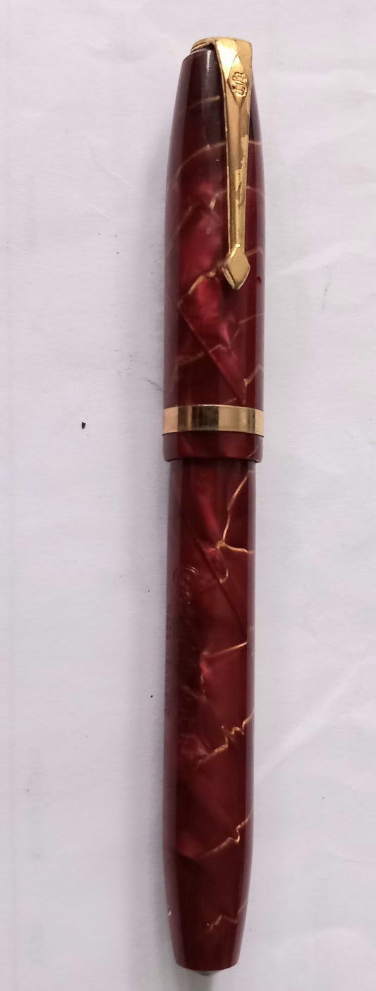 Conway Stewart 84 Pink/Black Marble Lady Fountain Pen.