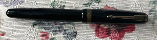 Vintage Parker Vacumatic USA Black Body Fountain Pen