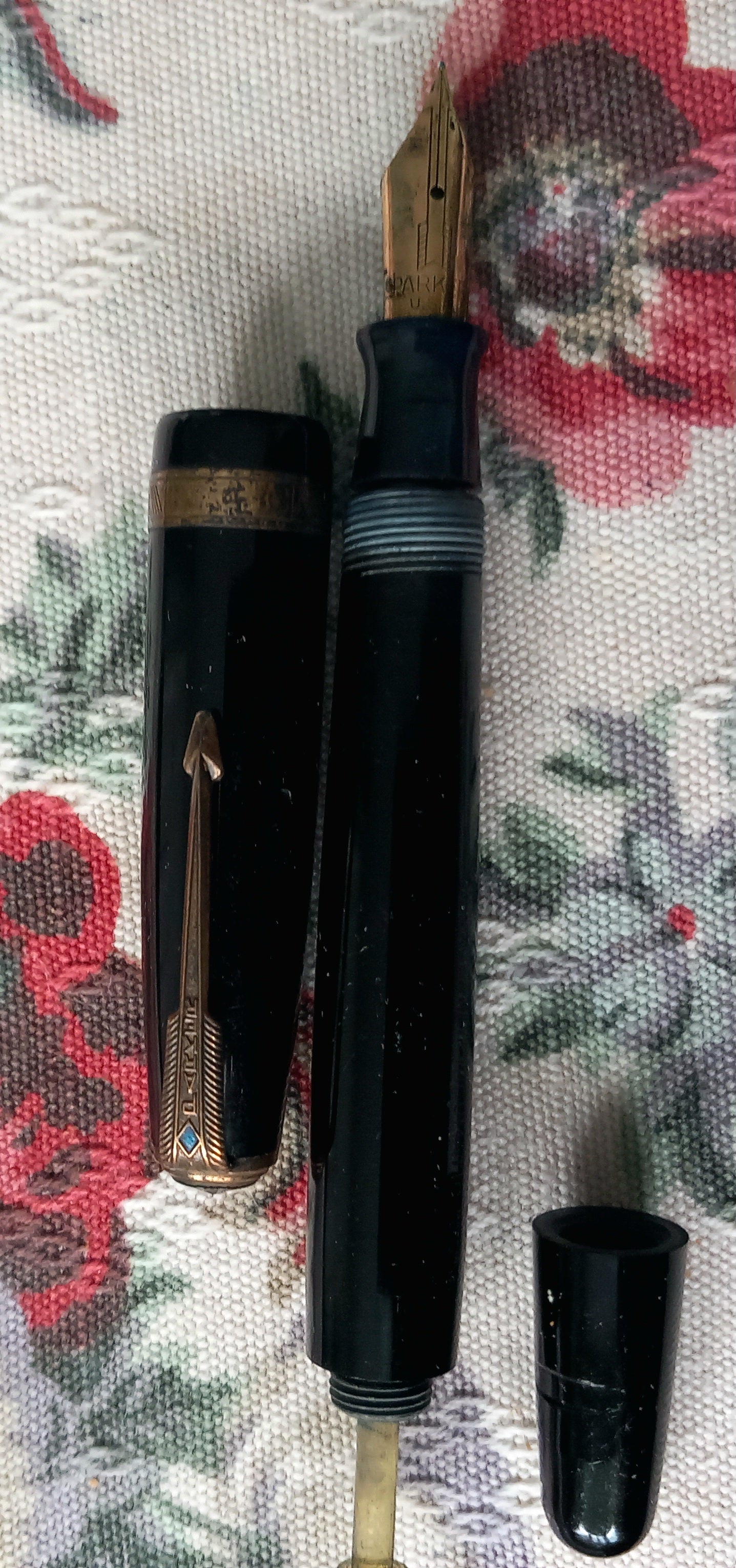 Vintage Parker Vacumatic USA Black Body Fountain Pen