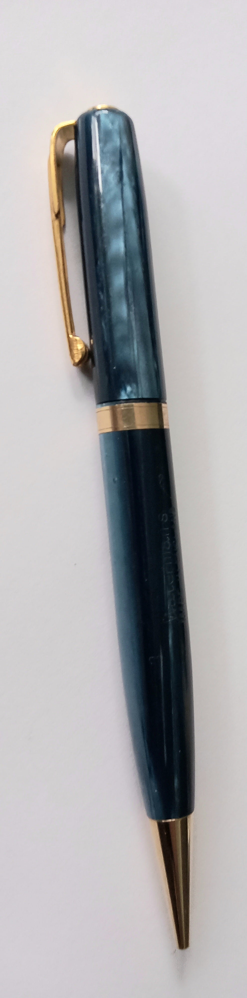 Waterman's Sky blue Ozure Pencil With Gold Plating Trims.