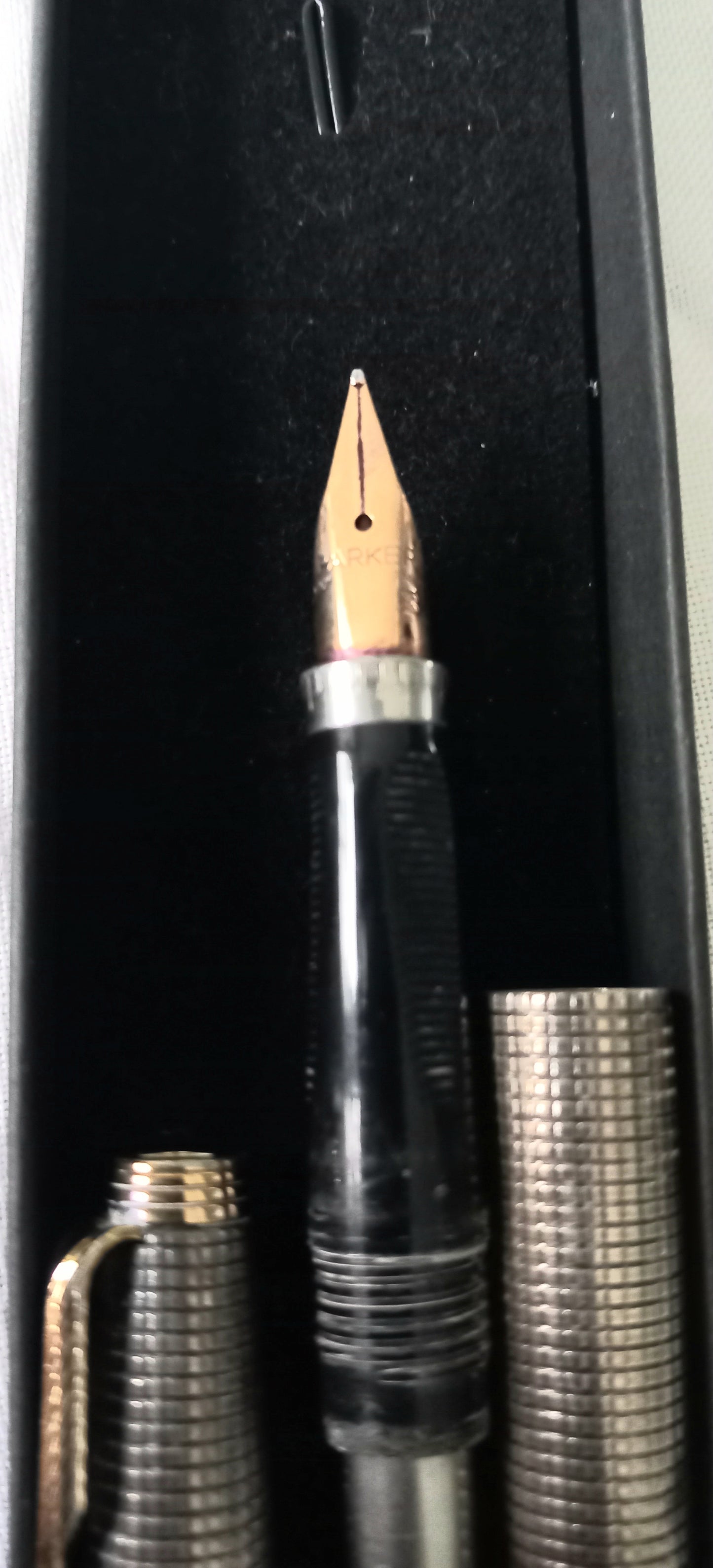Parker 75  Cisele Sterling Silver Made in USA Fountain Pen.