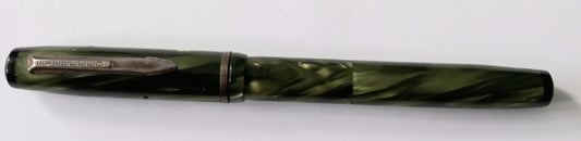Summit S 125 Green/Black Marble Body Fountain Pen.